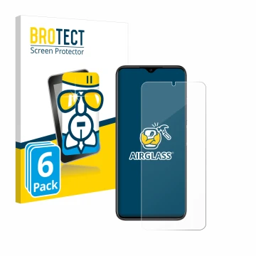 Vorderseite einer Produktverpackung mit dem Markenlogo BROTECT. Daneben ist das Gerät Doogee N50 Pro mit dem zugehörigen Displ