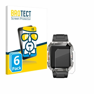 Vorderseite einer Produktverpackung mit dem Markenlogo BROTECT. Daneben ist das Gerät Baolubao W60 mit dem zugehörigen Display
