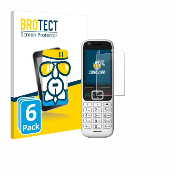 Vorderseite einer Produktverpackung mit dem Markenlogo BROTECT. Daneben ist das Gerät Unify OpenScape S6 mit dem zugehörigen D