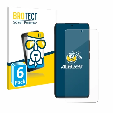 Vorderseite einer Produktverpackung mit dem Markenlogo BROTECT. Daneben ist das Gerät Xiaomi Redmi K80 Pro mit dem zugehörigen