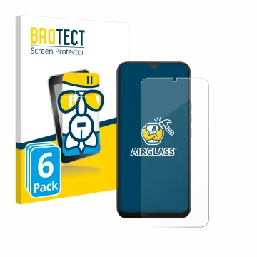 Vorderseite einer Produktverpackung mit dem Markenlogo BROTECT. Daneben ist das Gerät Volla Phone 22 mit dem zugehörigen Displ