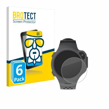 Vorderseite einer Produktverpackung mit dem Markenlogo BROTECT. Daneben ist das Gerät myFirst Fone R1 mit dem zugehörigen Disp