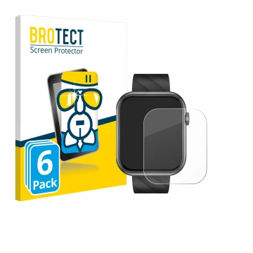 Vorderseite einer Produktverpackung mit dem Markenlogo BROTECT. Daneben ist das Gerät Bekomiya Smartwatch 2