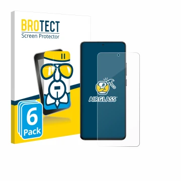 Vorderseite einer Produktverpackung mit dem Markenlogo BROTECT. Daneben ist das Gerät Xiaomi Poco X7 Pro mit dem zugehörigen D