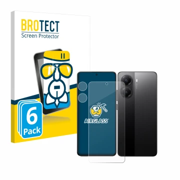 Vorderseite einer Produktverpackung mit dem Markenlogo BROTECT. Daneben ist das Gerät Xiaomi Poco X7 Pro (Display+Kamera) mit 