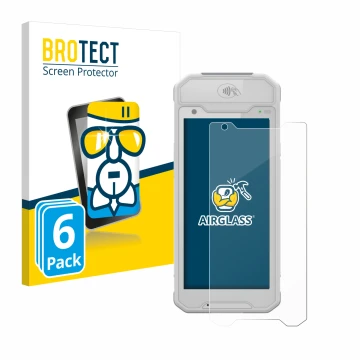 Vorderseite einer Produktverpackung mit dem Markenlogo BROTECT. Daneben ist das Gerät Dojo Pocket mit dem zugehörigen Displays