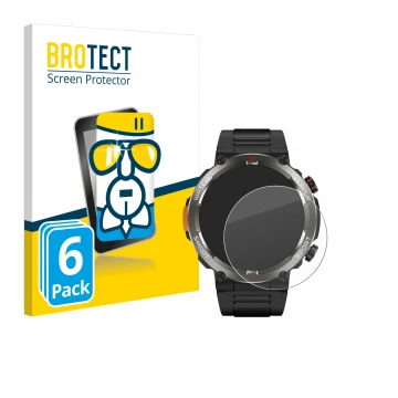 Vorderseite einer Produktverpackung mit dem Markenlogo BROTECT. Daneben ist das Gerät Blackview W50 Pro 1.45