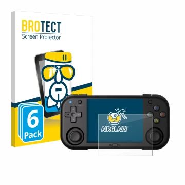 Vorderseite einer Produktverpackung mit dem Markenlogo BROTECT. Daneben ist das Gerät Magicx Mini Zero 28 mit dem zugehörigen 