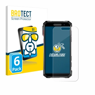 Vorderseite einer Produktverpackung mit dem Markenlogo BROTECT. Daneben ist das Gerät Soyes S10 Max mit dem zugehörigen Displa