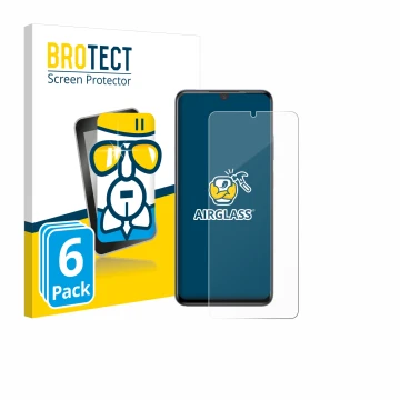 Vorderseite einer Produktverpackung mit dem Markenlogo BROTECT. Daneben ist das Gerät ZTE Blade V70 Max mit dem zugehörigen Di