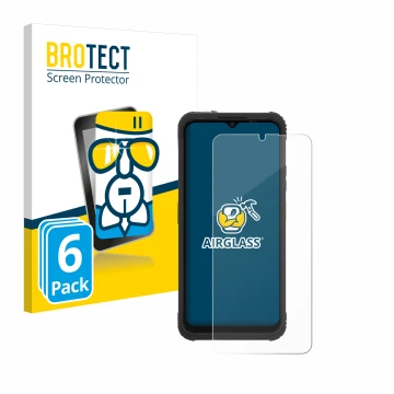 Vorderseite einer Produktverpackung mit dem Markenlogo BROTECT. Daneben ist das Gerät AGM H Max mit dem zugehörigen Displaysch