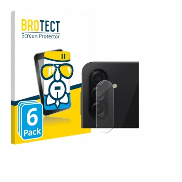 Vorderseite einer Produktverpackung mit dem Markenlogo BROTECT. Daneben ist das Gerät Samsung Galaxy A26 5G (NUR Kameraschutz)