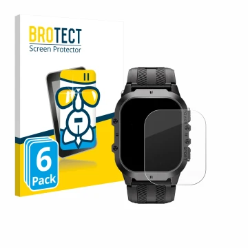 Vorderseite einer Produktverpackung mit dem Markenlogo BROTECT. Daneben ist das Gerät Oukitel BT20 1.96