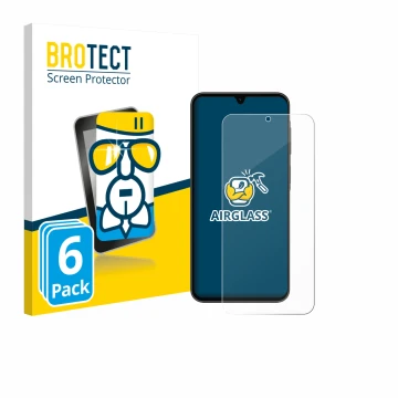 Vorderseite einer Produktverpackung mit dem Markenlogo BROTECT. Daneben ist das Gerät Samsung Galaxy A26 5G Enterprise Edition