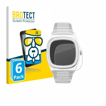 Vorderseite einer Produktverpackung mit dem Markenlogo BROTECT. Daneben ist das Gerät Timex Reissue 1983 E mit dem zugehörigen