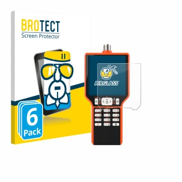 Vorderseite einer Produktverpackung mit dem Markenlogo BROTECT. Daneben ist das Gerät RigExpert MATCH mit dem zugehörigen Disp