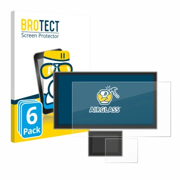 Vorderseite einer Produktverpackung mit dem Markenlogo BROTECT. Daneben ist das Gerät Icom IC-7760 mit dem zugehörigen Display