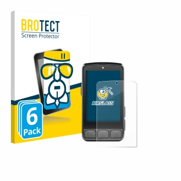 Vorderseite einer Produktverpackung mit dem Markenlogo BROTECT. Daneben ist das Gerät Wahoo Elemnt Roam 3 mit dem zugehörigen 