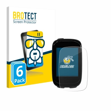 Vorderseite einer Produktverpackung mit dem Markenlogo BROTECT. Daneben ist das Gerät Decathlon Van Rysel GPS 500 mit dem zuge