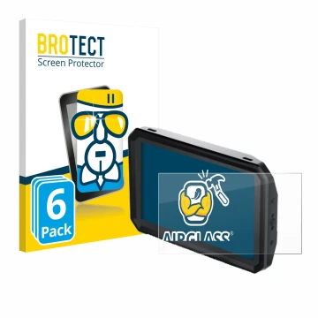 Vorderseite einer Produktverpackung mit dem Markenlogo BROTECT. Daneben ist das Gerät Blackmagic Design Pyxis Monitor 5