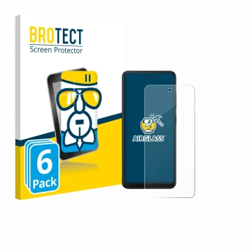 Vorderseite einer Produktverpackung mit dem Markenlogo BROTECT. Daneben ist das Gerät Xplora HMD Fusion X1 mit dem zugehörigen