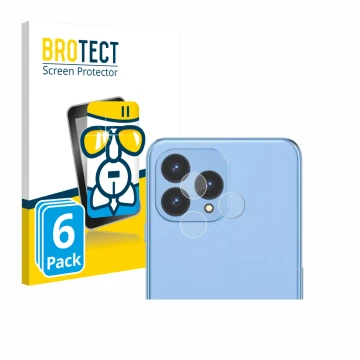 Vorderseite einer Produktverpackung mit dem Markenlogo BROTECT. Daneben ist das Gerät Cubot P80 (NUR Kamera) mit dem zugehörig