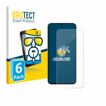 Vorderseite einer Produktverpackung mit dem Markenlogo BROTECT. Daneben ist das Gerät Oppo Reno 14 F mit dem zugehörigen Displ