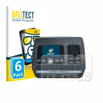 Vorderseite einer Produktverpackung mit dem Markenlogo BROTECT. Daneben ist das Gerät SkyRc D750 Mix mit dem zugehörigen Displ