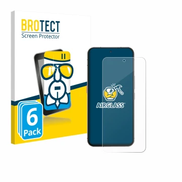Vorderseite einer Produktverpackung mit dem Markenlogo BROTECT. Daneben ist das Gerät Oukitel WP210 5G mit dem zugehörigen Dis