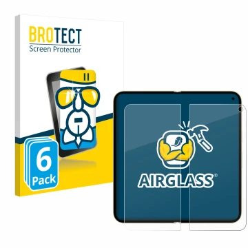 Vorderseite einer Produktverpackung mit dem Markenlogo BROTECT. Daneben ist das Gerät Google Pixel 10 Pro Fold (Inneres Displa