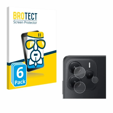 Vorderseite einer Produktverpackung mit dem Markenlogo BROTECT. Daneben ist das Gerät Xiaomi Redmi Note 14 4G (NUR Kameraschut