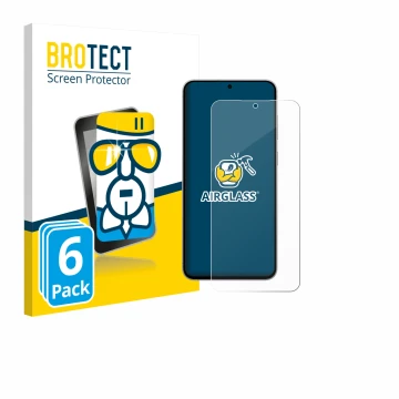Vorderseite einer Produktverpackung mit dem Markenlogo BROTECT. Daneben ist das Gerät Samsung Galaxy S25 FE Enterprise Edition