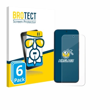 Vorderseite einer Produktverpackung mit dem Markenlogo BROTECT. Daneben ist das Gerät Xiaomi 17 Pro Max mit dem zugehörigen Di