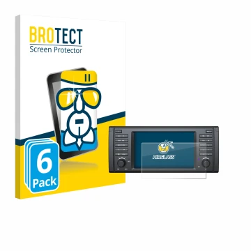 Vorderseite einer Produktverpackung mit dem Markenlogo BROTECT. Daneben ist das Gerät Eonon E39A12S mit dem zugehörigen Displa