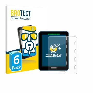 Vorderseite einer Produktverpackung mit dem Markenlogo BROTECT. Daneben ist das Gerät Vakaros Atlas 2 / Edge mit dem zugehörig