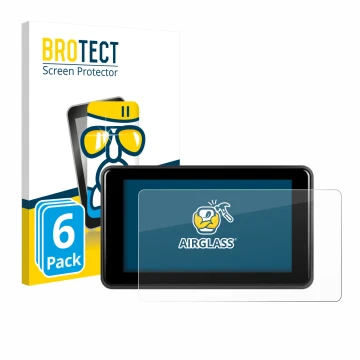 Vorderseite einer Produktverpackung mit dem Markenlogo BROTECT. Daneben ist das Gerät Vechtel Motorrad Carplay 5