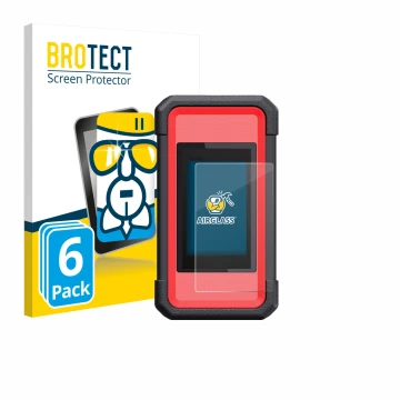 Vorderseite einer Produktverpackung mit dem Markenlogo BROTECT. Daneben ist das Gerät Launch X431 SmartLink C V2.0 mit dem zug