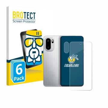 Vorderseite einer Produktverpackung mit dem Markenlogo BROTECT. Daneben ist das Gerät OnePlus Ace 6 (Display+Kamera) mit dem z