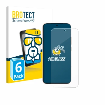 Vorderseite einer Produktverpackung mit dem Markenlogo BROTECT. Daneben ist das Gerät Oppo Reno 15 Pro mit dem zugehörigen Dis