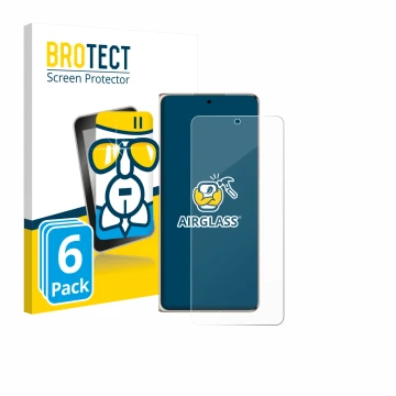 Vorderseite einer Produktverpackung mit dem Markenlogo BROTECT. Daneben ist das Gerät Huawei Mate X7 mit dem zugehörigen Displ