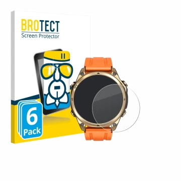 Vorderseite einer Produktverpackung mit dem Markenlogo BROTECT. Daneben ist das Gerät Doogee Anywise W1 mit dem zugehörigen Di