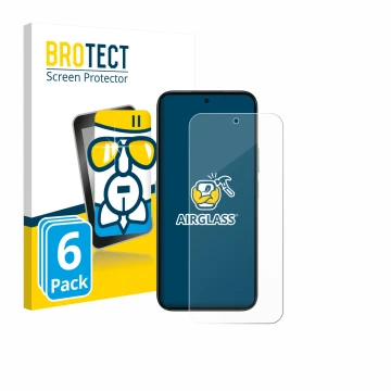 Vorderseite einer Produktverpackung mit dem Markenlogo BROTECT. Daneben ist das Gerät Honor Play 10C mit dem zugehörigen Displ