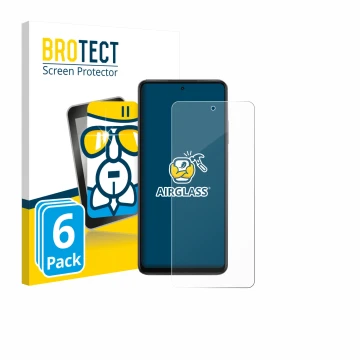 Vorderseite einer Produktverpackung mit dem Markenlogo BROTECT. Daneben ist das Gerät Oppo K13x mit dem zugehörigen Displaysch