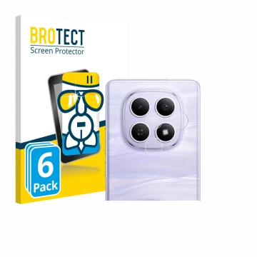 Vorderseite einer Produktverpackung mit dem Markenlogo BROTECT. Daneben ist das Gerät Xiaomi Redmi Note 15 4G (NUR Kamera) mit