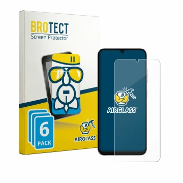 Vorderseite einer Produktverpackung mit dem Markenlogo BROTECT. Daneben ist das Gerät Lava Bold N2 Lite mit dem zugehörigen Di