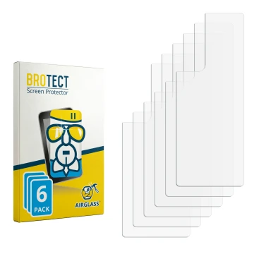 Vorderseite einer Produktverpackung mit dem Markenlogo BROTECT. Daneben ist der zugehörige Displayschutz.