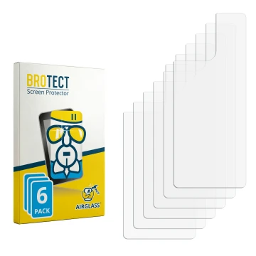 Vorderseite einer Produktverpackung mit dem Markenlogo BROTECT. Daneben ist der zugehörige Displayschutz.