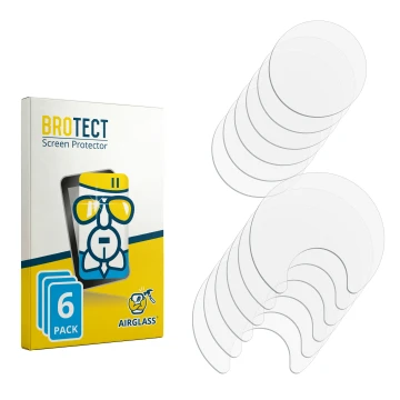 Vorderseite einer Produktverpackung mit dem Markenlogo BROTECT. Daneben ist der zugehörige Displayschutz.
