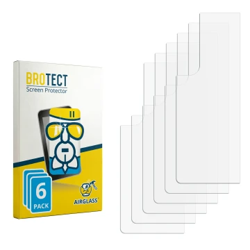 Vorderseite einer Produktverpackung mit dem Markenlogo BROTECT. Daneben ist der zugehörige Displayschutz.