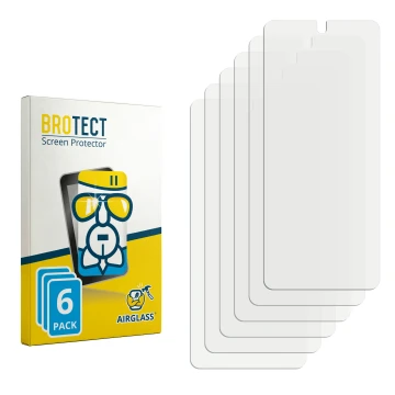 Vorderseite einer Produktverpackung mit dem Markenlogo BROTECT. Daneben ist der zugehörige Displayschutz.